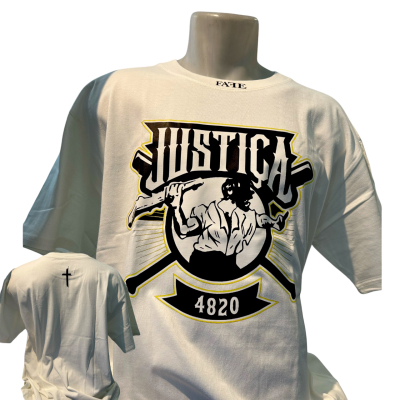 T-Shirt Justiça noir ou blanc